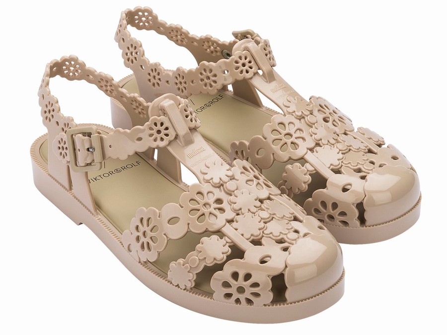 Sandalias Melissa Viktor and Rolf Possession Lace Mujer - Camello - Argentina RNO-705412